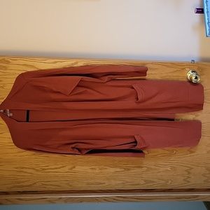 Alexandra + oak Women's Cardigan Size XXL. Rustic, burnt orange